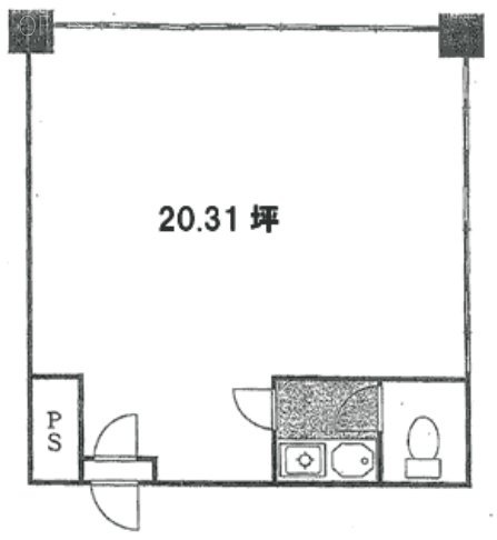 新宿ナショナルコート(竹田)ビル302 間取り図