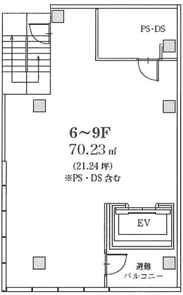 ザ・シティ蒲田Ⅱビル8F 間取り図