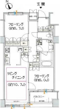 新橋プラザビル904 間取り図