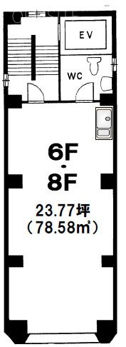新宿須田ビル7F 間取り図