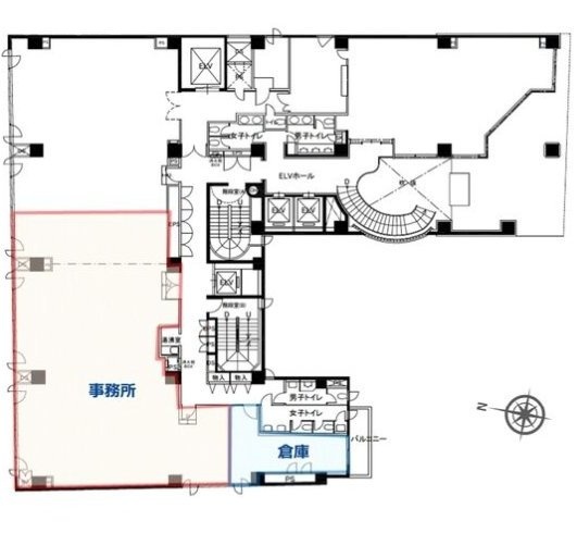 麹町鶴屋八幡ビル2F 間取り図