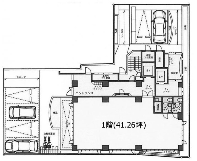 北参道ヒルズ1F 間取り図