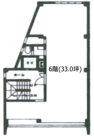 赤坂クインビル6F 間取り図
