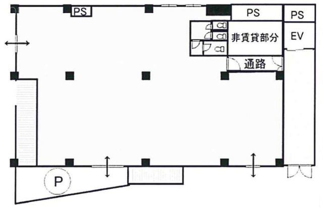 永島第二ビル1F 間取り図