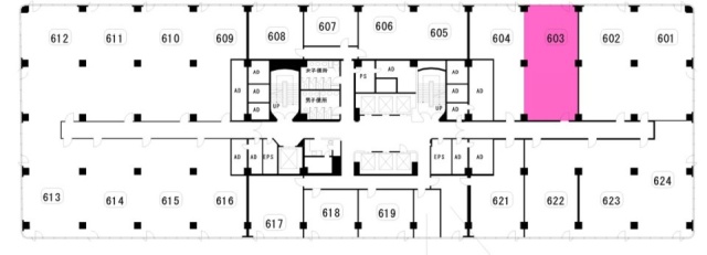 有楽町ビル603 間取り図