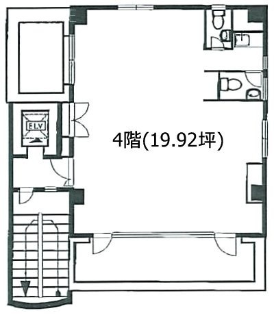 渋谷MNビル4F 間取り図