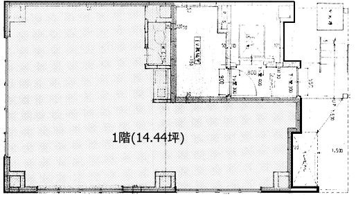 乗物町第一ビル1F 間取り図