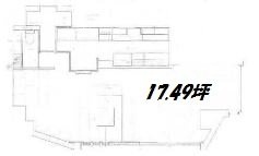 ライジングプレイス上野松が谷1F 間取り図