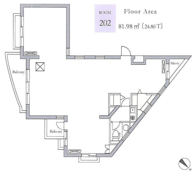 信濃町ハウスビル202 間取り図