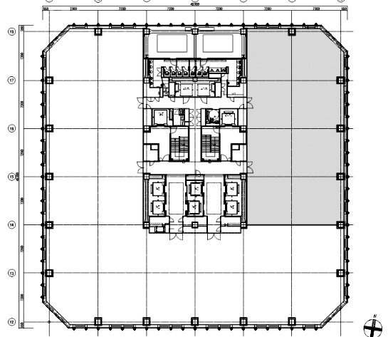 平河町森タワー6F 間取り図