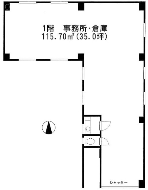 カナヤビル1F 間取り図