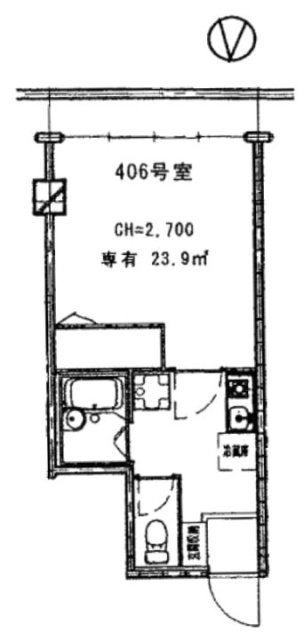 興亜ビル406 間取り図