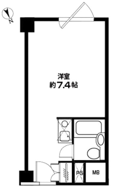 五反田サンハイツ5F 間取り図