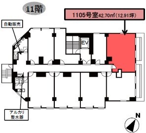 ワコーレ新宿第一ビル1105 間取り図