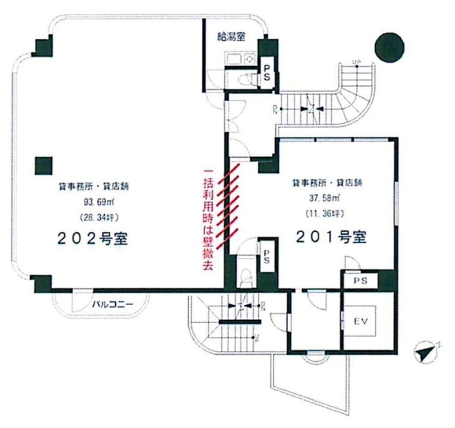 シェブー綾瀬202 間取り図