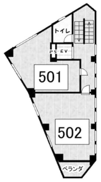 日の出ビル501 間取り図