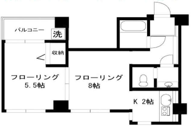 ヴィラデステ原宿303 間取り図