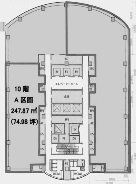 横浜東口ウィスポートビルA 間取り図