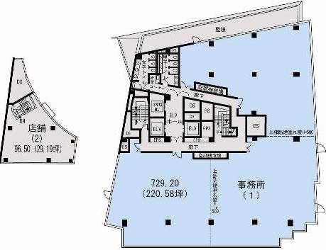 東京建物東渋谷ビル2F 間取り図