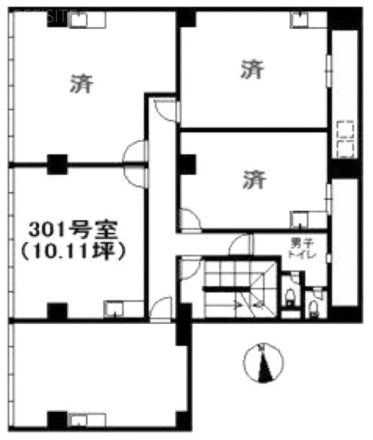 八木ビル301 間取り図