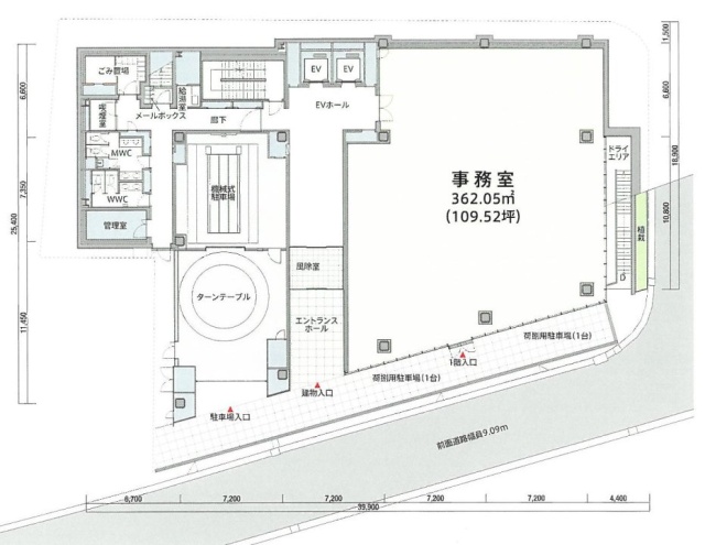 ニッセイ永田町ビル1F 間取り図