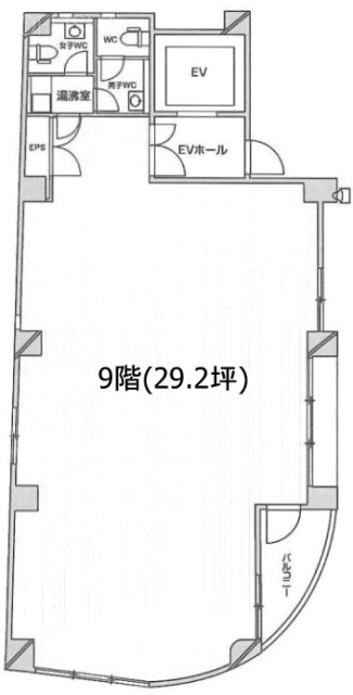 ME新大塚ビル9F 間取り図