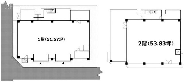 セントラルハイツ板橋1F～2F 間取り図