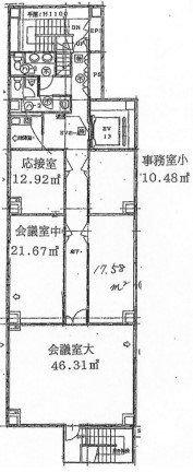 ベッコアメ浅草ビル8F 間取り図