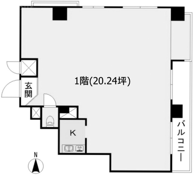 榎本ビル1F 間取り図