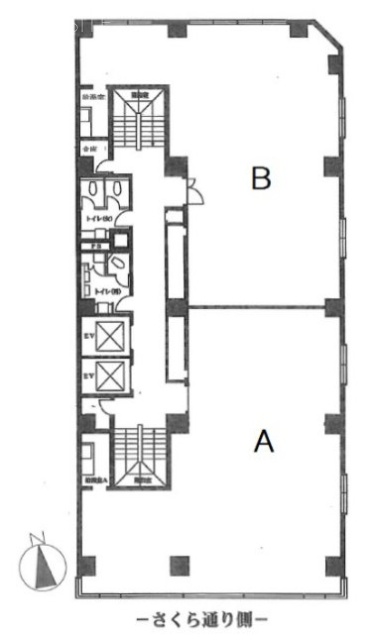 田中八重洲ビルB 間取り図