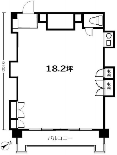 千駄ヶ谷ホリタン4F 間取り図