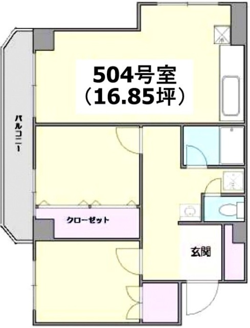 ステラハイム神山504 間取り図