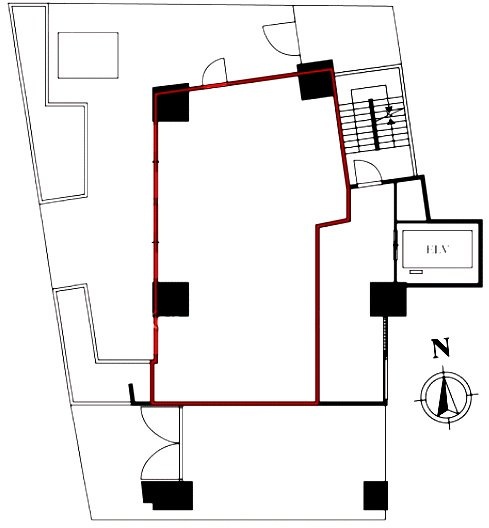(仮)白金高輪計画1F 間取り図