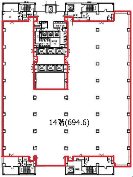 リバーサイド隅田14F 間取り図