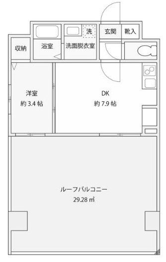 サルコスクス東駒形701 間取り図