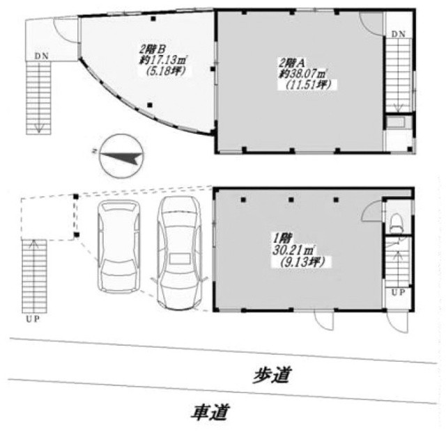 FT国分寺ビル1F～2F 間取り図