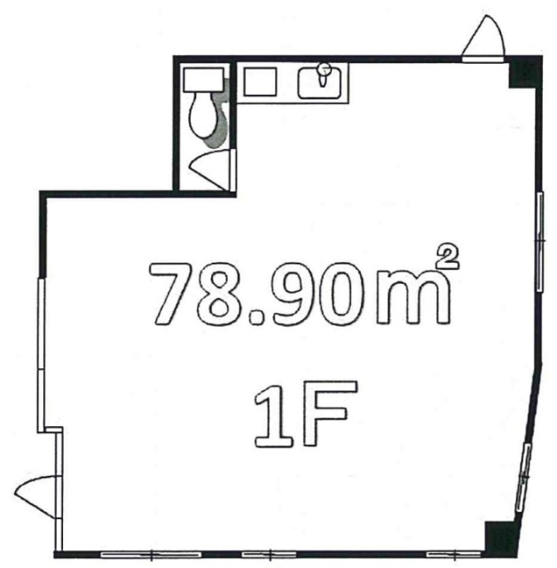 本千葉ビル1F 間取り図