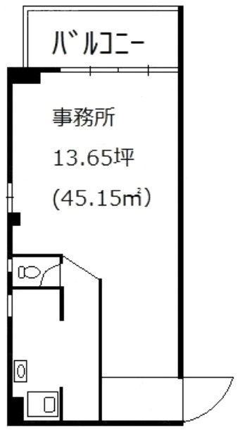 元赤坂マンション603 間取り図