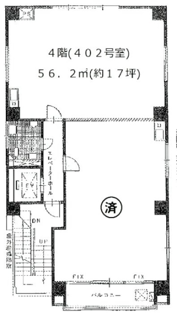 斉藤ビル402 間取り図