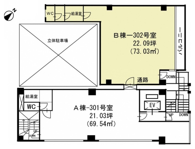 アイピートラスト川越ビルB棟-302 間取り図