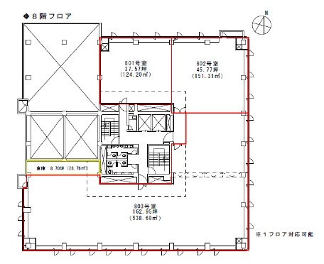 銀洋ビル801 間取り図