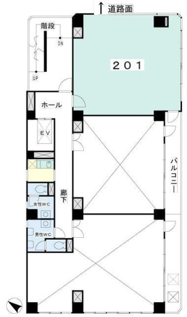 第5北川ビル201 間取り図