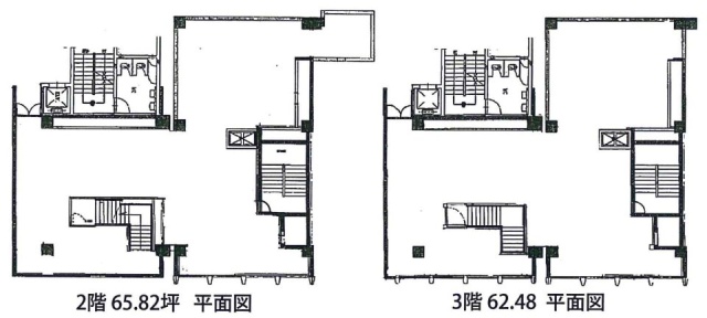 赤尾興産ビル2F～3F 間取り図