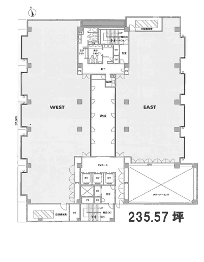 東京日産台東ビル7F 間取り図