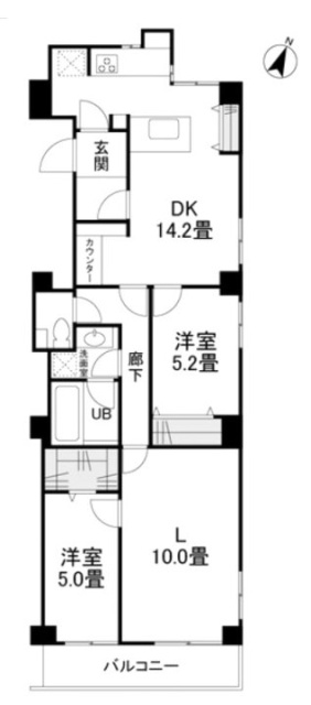 カーサフジマ303 間取り図