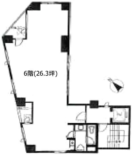 MT道玄坂ビル6F 間取り図