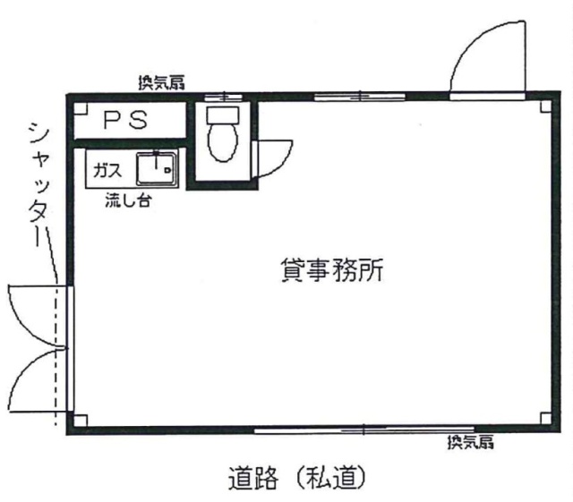 坂本ビル1F 間取り図