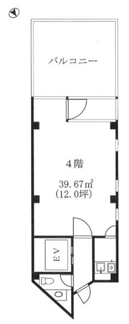 バックボーンハウス4F 間取り図