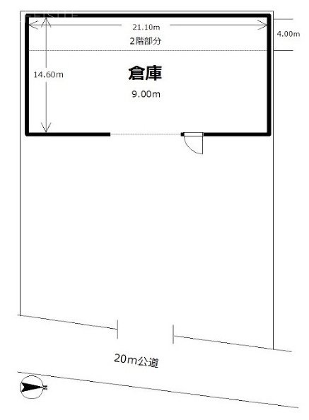 新木場三丁目倉庫1F～2F 間取り図