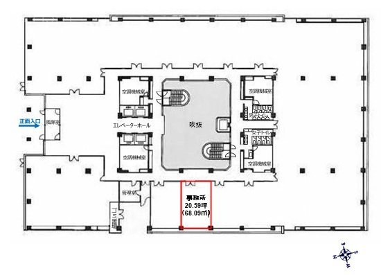 新溝ノ口ビル1F 間取り図
